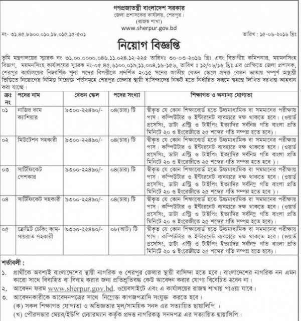  Deputy Commissioner Office Job