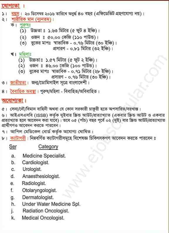 Bangladesh Army Job Circular